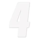 Factory Effex Fx 2015 Numbers Factory 6" White 4 08-90054