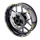 Yellow 17" Rim Reflective Wheel Stickers SH28 For Yamaha MT03 18 19 20
