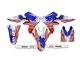 2015-2018 YZ 450 FX MERICA Usa Senge Graphics Kit Compatible with Yamaha
