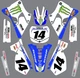 Graphics for Yamaha YZ125 YZ250 YZ 125 250 1996-2001 Decals stickers shrouds