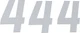 DCOR - 45-36-4 - Race Number Plate - #4 - White - 6"