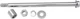 DRAG SPECIALTIES 16-0270-BC Axle Kit - Rear - Chrome - '80-'86 BT