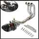 For Yamaha MT-09 FZ09 Full Exhaust System Front Mid Tail Pipe Slip On All Years