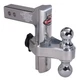 Trimax 4010231 8" Premium Aluminum Adjustable Hitch with Dual Hitch Ball and T3 