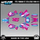 Graphics Kit for Yamaha YZ250 YZ125 (1996-2001) YZ 250 YZ 125 Turbo - Cyan