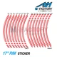 17" Wheel Stripes Rim Stickers 12pcs STRIPE Fit Suzuki SV650X GSF 600 650 Bandit