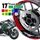 For Kawasaki Ninja 650R 2006-2022 19 20 21 22  6color Wheel Stickers Rim GP02