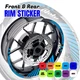 17 inch Wheel Rim Stickers Outer Inner Decal For Honda CB 919 Hornet 900 02-07