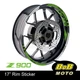 DARK GREEN AA01 17" Wheel Rim Decals Sticker Inner For Kawasaki Z900 17-19 18