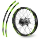Green R01B MX Bikes Strips Rim Sticker For Yamaha XT 225 /SEROW 1992-2007