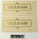 Decal, Tiger 650, Triumph, pr. (60-3723)
