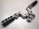 OEM HARLEY CHROME 360 DEGREE FOLDING HIGHWAY BAR CLAMPS & KURYAKYN ISO FOOT-PEGS