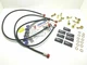 Brake Hose Kit Front And Rear Black Gold Attachments Honda 600 CBR RR 2006