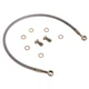 Tusk Rear ATV Steel Braided Brake Line +2" Silver For HONDA TRX 400EX 1999-2008