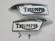 Triumph Gas Fuel Petrol tank badges emblems 650 500 250 T120 TR6 1969 82-9700