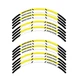 Yellow STRIPE4 Wheel Sticker 17 inch Rim For Yamaha MT07 18 19 20 21