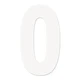 FACTORY EFFEX 902182 FX 2015 NUMBERS PRO 8" WHITE 0