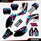 Nebula Savage Camo Racing Graphics Kit fits Honda Cr125 Cr250 02-07 CR 125 250
