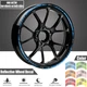 For Yamaha MT-03 17" Motorcycle Reflective Wheel Rim Tape Decal Stripes Sticker