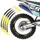 BLUE B01B 21" 18" Wheel Rim Tape Decal Sticker For Honda XR 650R 00-07 04 05 06