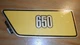 1977 Yamaha XS650D NOS Right Hand Side Cover Decal Graphic 1T3-21786-00