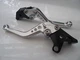 Yamaha VMAX (2009-2020), CNC levers short silver/chrome adjusters, R104/C777