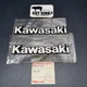 Kawasaki 79-80 KZ1000 LTD MKii Z1R KZ 1000 Pair NOS Gas Fuel Tank Emblems Badges