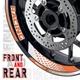 Orange GP07 Rim Vinyl Decal Sticker For Suzuki GSF1200 GSF1250 Bandit
