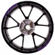 For Yamaha FZ09 MT09 MT-09 Stripes Rim Stickers 17 inch Edge Tape Purple