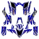 2017-2021 YFZ 50 SHREDDER Blue Senge Graphics Kit Compatible with Yamaha