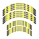 21" 18" A01B Stripe Dirt Bike Wheel Rim Stickers For Yamaha WR 250F 01-23 22 21