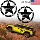 For Jeep Wrangler 20" Black Distressed Military pentagram Decal Stickers 2Pcs
