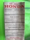 GENUINE Honda NOS 97451-52161 SPOKE B (9X160.5) (QTY1)