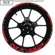 MT03 MT-03 Motorcycle Wheel Decals Rim Tickers laminated Tripes For Yamaha MT-03