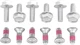 BOLT ROTOR BOLTS - YAMAHA - 12-PACK 2009-YRTR