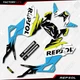 Repsol Graphic Sticker kit fits Honda Grom 2017 2018 2019 2020 MSX125 Blue