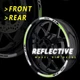 SH18 Yellow Reflective Wheel Sticker Tape For Yamaha MT03 MT-3 18-20 19