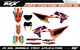 Fit KTM XCW XCFW EXC EXCF 2017 to 2019 & SX SXF XC XCF 2016 to 2018 graphic kit