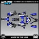 Graphics Kit for Yamaha YZ250 YZ125 (2002-2014) UFO PLASTICS Turbo - Blue