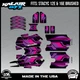 Graphics Kit for STACYC 12 EDRIVE and 16 EDRIVE BRUSHED Klutch-purple