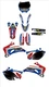 Fits Yamaha YZF250-450 2006 to 2009 yzf450 yz250f graphic kit stickers YZF