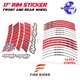 Solid Color GP02 17 inch Rim Stickers For Honda CBR1000RR 04-19 04 05 06 07 08