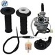 Carburetor & Throttle Cable & Handle Grip Bar for Honda CRF50F 04-09 (7/8")