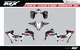Fits YAMAHA YFZ450R 450X (2014 to 2024) graphic kit decals stickers racing yfz