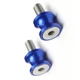 Blue XP 6MM Rear Paddock Stand Spools For Yamaha YZF R1M R1 19 20 21 22 23