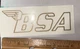 BSA Transparent 4&rdquo; Gold Edge Vinyl Transfer Decal