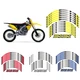 "18 "21 RIM WHEEL STRIPES DECALS TAPE STICKERS FOR SUZUKI DRZ DR-Z 400S 400E 