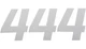 Dcor Race Plate Number #4 6"H White 3-Pack