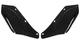 Memphis Shades Side Deflectors for Harley models - Black - FLH - MEM7201