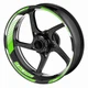 Green 17 inch GP07 Wheel Sticker For Kawasaki Ninja 400 EX400 Ninja 650R